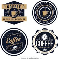 Coffee Label Templates Classical Black Design Free Vector In Adobe Illustrator Ai Ai Format Encapsulated Postscript Eps Eps Format Format For Free Download 4 63mb