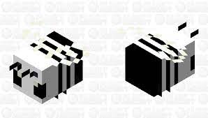 Very good for color fade skins. Black White Bee Minecraft Mob Skin