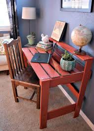 Looking for a beautiful glass top desk? Rustic Slat Desk With Glass Top Homebnc