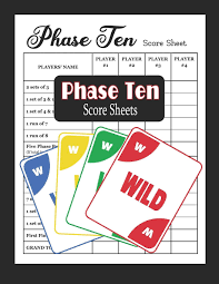 Even, you can get great printable for home accessories and schedule. Phase Ten Score Sheets Phase 10 Card Game Butler Betty 9781081929275 Amazon Com Books