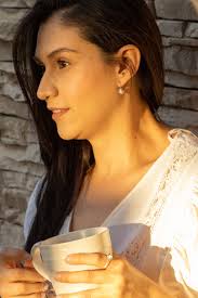 Aretes Flor con Perla con Arillo