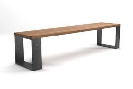 Holzbank Eiche Astfrei Mit Stahlkufen Im Industriedesign Nach Deinem Mass Gefertigt Holzbank Bank Haus Deko