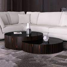 Berkeley coffee table by modloft the berkeley coffee table brings curvaceous lines and unique design to your living area. Berkeley Nesting Coffee Tables White Glass White Oak Modloft Touch Of Modern