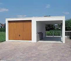carport aus beton in kombination mit einer fertiggarage garage mit carport fertiggaragen carport