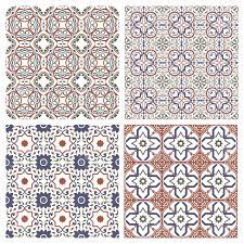 Glossy squares are arranged on an interlocking mesh to create a seamless installation. Floral Seamless Mosaic Tile Vector Ceramic Vintage Pattern Royalty Free Cliparts Vectors And Stock Illustration Image 126237326
