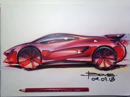 The ferrari is a highly detailed and designed car. How To Draw A Red Ferrari Sketch Tutorial Lucianobove Com