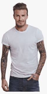 After his start with manchester united in the uk. David Beckham Tattoos Png David Beckham Mens Health 2012 Png Image Transparent Png Free Download On Seekpng
