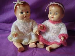 Vintage Hard Plastic Cherub Doll 9 Australian Made Toddler Twins Twin Toddlers Dolls Baby Dolls
