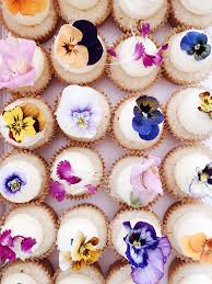 Carnations were used in this beautiful flower power cake and in this eat your garden salad. Edible Flowers On Mini Bttrcrm Cupcakes Edible Flowers Cake Edible Flowers Recipes Edible Flowers