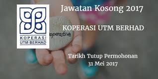 Jawatan kosong kerajaan 2021 di jabatan kebajikan masyarakat (jkm) | permohonan adalah dipelawa daripada warganegara malaysia yang berkelay. Jawatan Kosong Koperasi Utm Berhad 31 Mei 2017 Periklanan Malaysia Kewarganegaraan