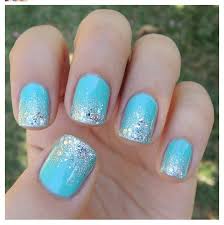 Blue With Silver Glitter Nails Blue Glitter Nails Disney Nails Frozen Nails Blue cloud press on nails | blue cloud fake nails | cloud press on nails | coffin nails | glue on nails | cloud press on.