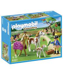 Buy Playmobil 5227 Country Paddock With Horses And Pony At Argos Co Uk Your Online Shop For Action Figures And Playsets Playmobil Playmobil Toys Horses