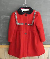 Classic Vintage Girls Red Wool Dress Coat By Skyline By Ladidottie 56 00 Wool Dress Coats Wool Dress Vintage Girls