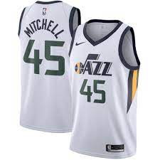 Utah jazz #45 donovan mitchell jersey blue 2020 rising. Nike Donovan Mitchell Utah Jazz Nike Swingman Jersey Association Edition White Walmart Com Walmart Com