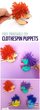 Craft These Quirky Paper Puppets Clothes Pin Crafts Crafts For Kids Clothes Pins