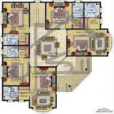 فيلا طابقين 6 غرف نوم ماستر من اسكان لادراة المشاريع square house plans my house plans model house plan