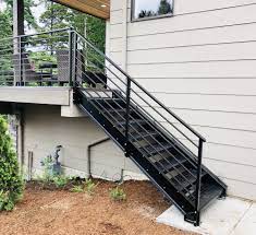 Iron Staircase Structure Custom Iron Works Iron Staircase Staircase Outdoor Staircase Railing Design