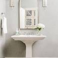 Powder room pedestal sink