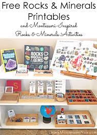 Free Rocks And Minerals Printables And Montessori Inspired Rocks And Minerals Activities Montessori Activities Elementary Activities Preschool Activities