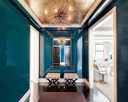 Forget Accent Walls Statement Ceilings Are The New Hot Trend Wallpaper Ceiling Lacquered Walls Ceiling Design