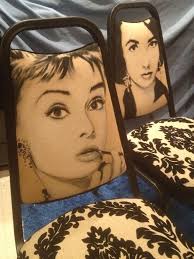 Hand Painted Reupholstered 70 S Banquet Chairs By Me Www Theseatingshoppe Com Hand Painted Furniture Cool Chairs Diy Chair