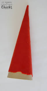 To make, start with two pieces of cardstock: Diy Cardboard Santa Hats The Crafting Chicks