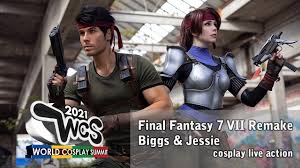 But, if you guessed that they weigh the same, you're wrong. Cosplay Dropping Bombs With Epic Final Fantasy Vii Biggs And Jessie Bell Of Lost Souls