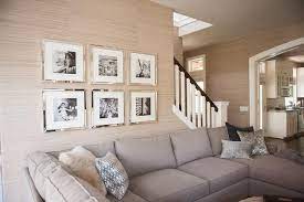 The mirror effect will be applied at the bottom or on the sides. Mirrored Frames Transitional Living Room Living Room Mirrors Gallery Wall Frames Picture Gallery Wall
