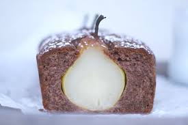 Versunkene Birnen Im Kakaokuchen
