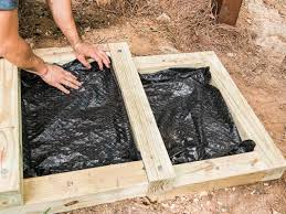 Aussentreppe Holz Kies Einfache Gartentreppe Gartenstufen Selber Machen Anleitung Folie Auslegen Aussentreppe Landschaft Treppe Aussenstufen