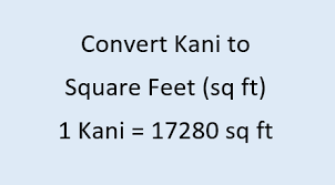 Square feet to acres (swap units). Convert Kani To Square Feet Sq Ft Land Area Unit Converter