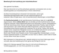 Wie Findet Ihr Meine Bewerbung Zum Industriekaufmann Ausbildung Bewerbungsschreiben