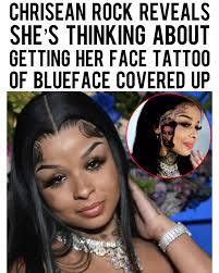 Chrisean Rock revealed in a recent interview that she's thinking about  getting her Blueface face tattoo covered up 👀 (📸:@atlpics)