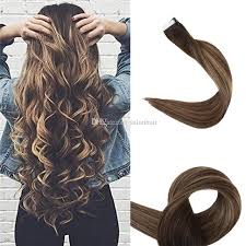 Custom ombre dip dyed hair, clip in hair extensions, tie dye tips, brunette hair, hair wefts, human hair extensions, hippie hair cloud9jewels $ 60.50 free shipping Ombre Tape In Hair Extensions Seamless Remy Hair Weft Color 2 Brown Fading To 3 And 27 Honey Blonde Dip Dyed Human Hair 50gram From Salonhair 40 61 Dhgate Com