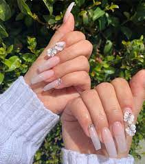 3d Butterfly See Through Powder For Summer 3d Butterfly Nailsofinstagram Nails Jen K3nails Sanjose Bayarea Acrylic Nails Best Acrylic Nails Nails