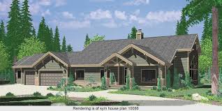 1 story house plans, split level house plans, and house plans with master suite on main level. Ranch House Plan Featuring Gable Roofs