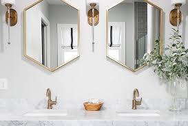 Laluz bathroom light fixtures, gold vanity light fixture with clear glass shades for bathroom, powder room, l 22 x h 9 x w 7. Bathroom Fixture Finishes Choosing A Faucet Style Finish Delta Inspired Living