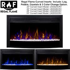 The fireplace electric insert add a coziness and ambience to the living space they are placed in. 23 Inch Curved Ventless Heater Electric Fireplace Insert