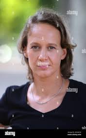 File picture dated August 2010 of French patchworks artist Constance Meyer  posing next to Serge Gainsbourg's house