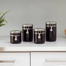 Airtight twist top lid keeps food fresher longer Kitchen Canisters Food Storage The Home Depot