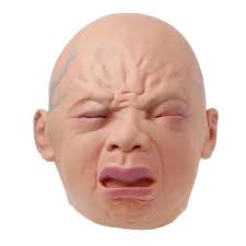Buy Realistic Crying Baby Mask Full Head Crying Face Mask Wigs Halloween Bar Room Haunted House Horror M At Affordable Prices Free Shipping Real Reviews With Photos Joom