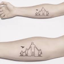 Dog tag memorial tattoo for dad. Tiny Fatherhood Tattoos Popsugar Family