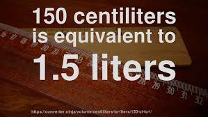 150 Centiliter To Liter How Much Is 150 Centiliters In Liters Convert