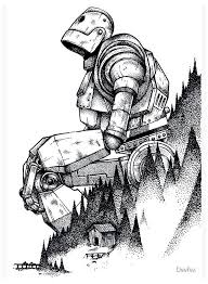 Iron Giant Art Print By Deefex Iron Giant Drawing Sketch Hand Drawn Iron Giant Pointillism Millions Of Unique Designs By Ind Art Sketches Art Comic Art
