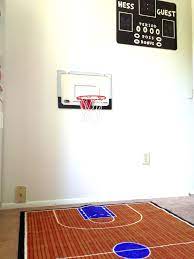 Basketball Decor Basketball Rug With Black Dry Erase Scoreboard Kids Room Basketball Scoreboard Basketball Room Kids Sports Bedroom