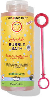 4.6 out of 5 stars with 1087 ratings. California Baby Calendula Bubble Bath No Tear Pure Essential Oils For Bathing Hot Tubs Or Spa Use Moisturizing Organic Aloe Vera And Calendula Extract 13 Fl Ounces Health Personal Care Amazon Com