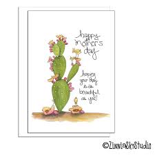 Maybe one day it'll be a real handbag. Southwest Cactus Birds Mother S Day Card Zinnia Sky Studio