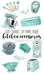 Mint Blue Kitchen Accessory Gift Guide 20 Teal Turquoise Accessories Blue Kitchen Accessories Blue Kitchen Decor Tiffany Blue Kitchen