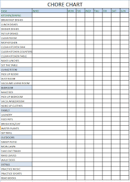 Printable Chore Chart Organize Tasks Weekly Microsoft