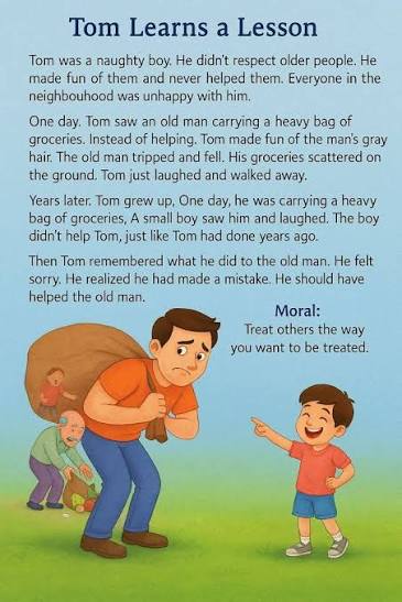 What are good English kamishibai stories for children with moral lessons?
